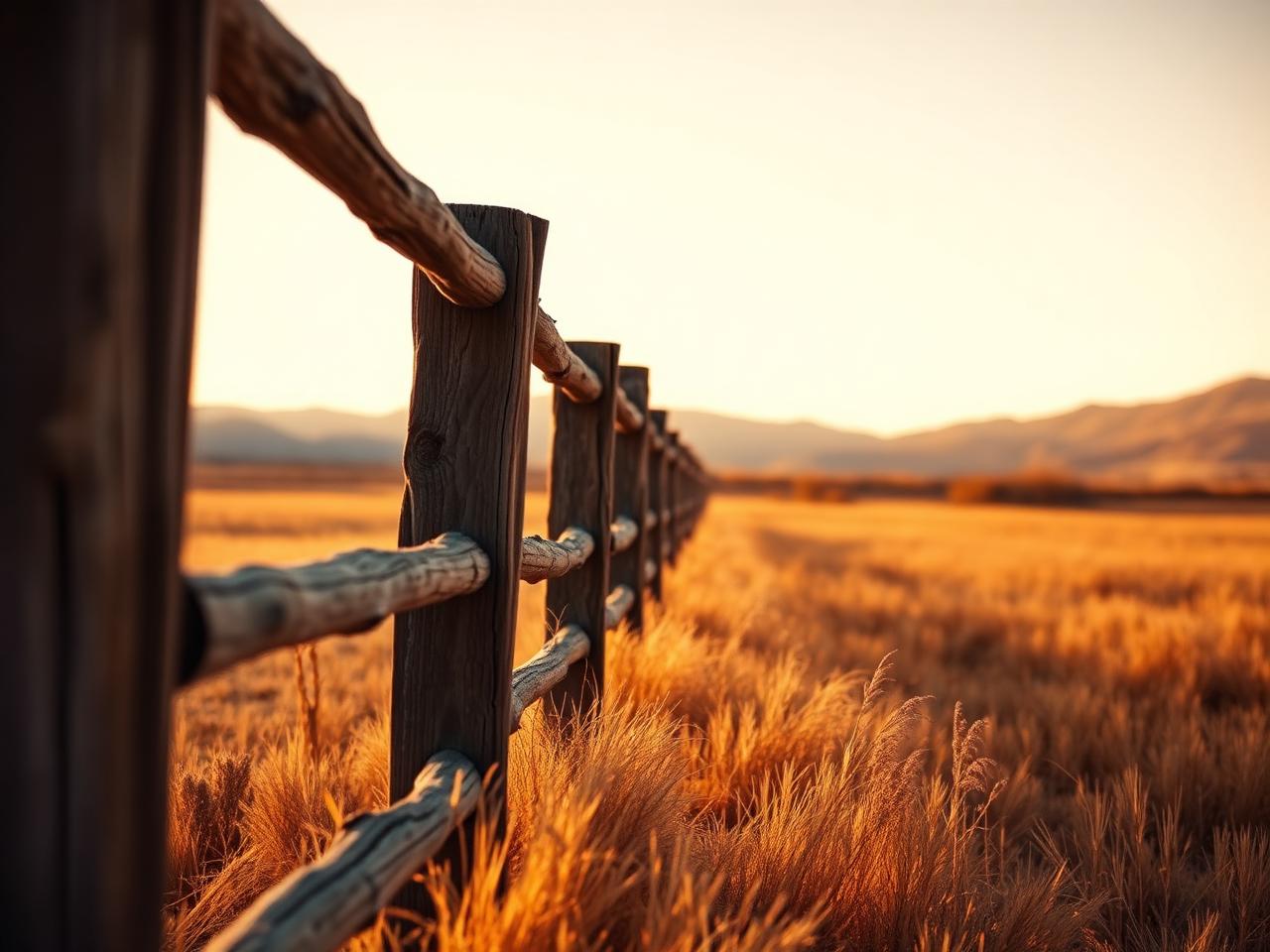 Split rail ranch fence